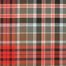 Gordon Red Weathered 16oz Tartan Fabric By The Metre